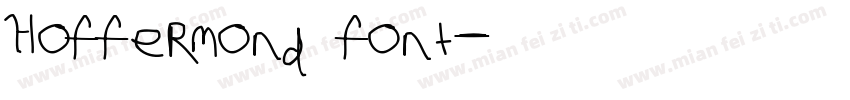 Hoffermond font字体转换